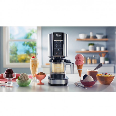 Aparat de inghetata Ninja NC300EU, 800W, 7 programe, Capacitate cupa de inghetata 473 ml, Negru