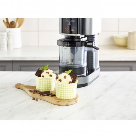 Aparat de inghetata Ninja NC300EU, 800W, 7 programe, Capacitate cupa de inghetata 473 ml, Negru