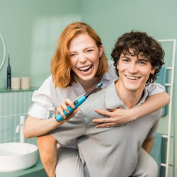 Periuta de dinti electrica sonica Beurer SC 50, 80000 rpm, 5 moduri, Timer, Autonomie 22 zile, Afisaj LED, Tip-C + Placa magnetica, Albastru