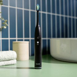 Periuta de dinti electrica sonica Beurer SC 50, 80000 rpm, 5 moduri, Timer, Autonomie 22 zile, Afisaj LED, Tip-C + Placa magnetica, Negru