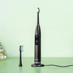 Periuta de dinti electrica sonica Beurer SC 50, 80000 rpm, 5 moduri, Timer, Autonomie 22 zile, Afisaj LED, Tip-C + Placa magnetica, Negru