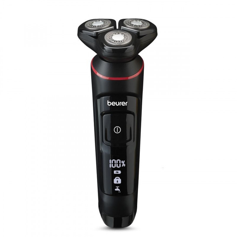 Aparat de ras electric Beurer MN8X, 60 min, fixare magnetică, cap 360°, încărcare rapidă, LED, umed/uscat, USB-C, negru