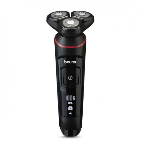 Aparat de ras electric Beurer MN8X, 60 min, fixare magnetică, cap 360°, încărcare rapidă, LED, umed/uscat, USB-C, negru