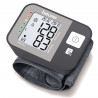 Monitor de tensiune arteriala Beurer BC 27, Incheietura 14-19,5 cm, Indicator de risc, Aritmie, Memorie, LCD, Data si ora, Gri