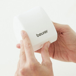 Monitor de tensiune arteriala Beurer BC 27, Incheietura 14-19,5 cm, Indicator de risc, Aritmie, Memorie, LCD, Data si ora, Gri