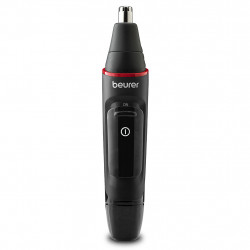 Aparat de tuns nas si urechi Beurer MN3X, lame Inox, 3 atasamente, 3 lungimi, IPX4, Negru
