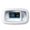 Beurer PO 30 Medical Fingertip Pulse Oximetru, SpO₂, puls, fără sânge și fără durere, OLED, afișaj grafic, CE, IP22, gri / alb