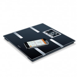 Beurer BF 720 BT, Până la 180 kg, 8 funcții, Memorie, LCD, Cifre mari, Start rapid, Recunoaștere automată a utilizatorului, Negru