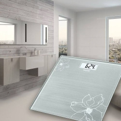 Beurer GS 10, Până la 180 kg, Design subțire, Sticlă călită, Suport de citire, LCD, Gri