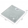 Beurer GS 10, Până la 180 kg, Design subțire, Sticlă călită, Suport de citire, LCD, Gri