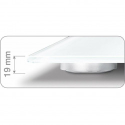 Beurer GS 10, Până la 180 kg, Design subțire, Sticlă călită, Suport de citire, LCD, Gri