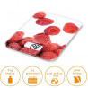 Cantar de bucatarie Beurer KS 19 Berry, Pana la 5 kg, Tare, Control tactil, LCD, Sticla, Rosu
