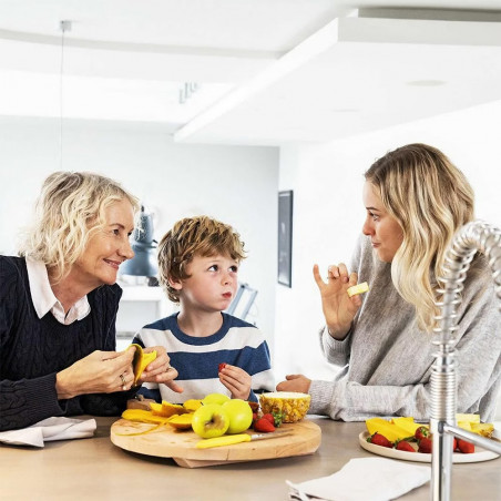 Cantar de bucatarie Beurer KS 19 Berry, Pana la 5 kg, Tare, Control tactil, LCD, Sticla, Rosu