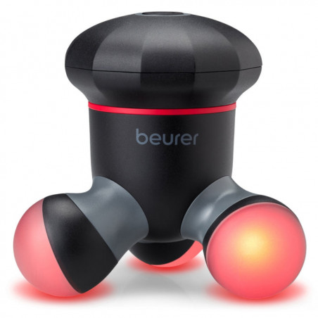 Mini masaj Beurer MG 18, Iluminare cu LED-uri, Corp complet, Părți lavabile, Negru