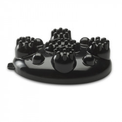 Aparat de masaj Beurer MG 24, 12W, încălzire, vibrații, 3 atașamente, 2 trepte, LED, negru