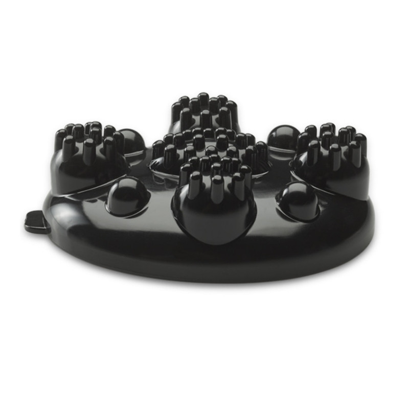 Aparat de masaj Beurer MG 24, 12W, încălzire, vibrații, 3 atașamente, 2 trepte, LED, negru