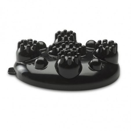 Aparat de masaj Beurer MG 24, 12W, încălzire, vibrații, 3 atașamente, 2 trepte, LED, negru