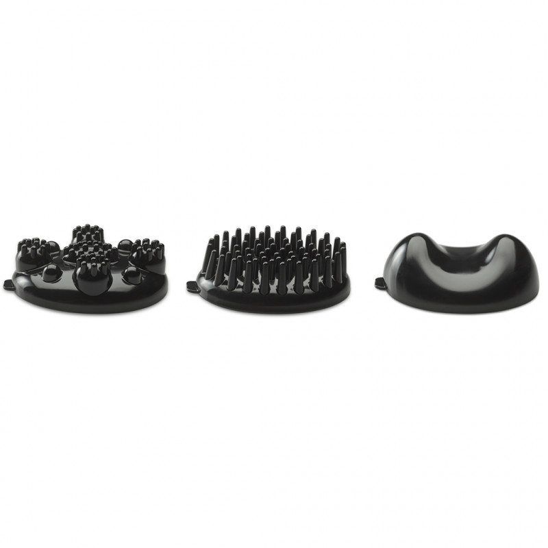 Aparat de masaj Beurer MG 24, 12W, încălzire, vibrații, 3 atașamente, 2 trepte, LED, negru