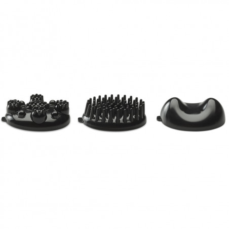 Aparat de masaj Beurer MG 24, 12W, încălzire, vibrații, 3 atașamente, 2 trepte, LED, negru