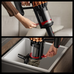 Aspirator vertical Dyson V16 Piston Animal 492963-01, 315AW, 900W, 1.3L, 70 min, CleanCompaktor™, Hyperdymium™, MyDyson™, HEPA, LCD, Negru/Cupru