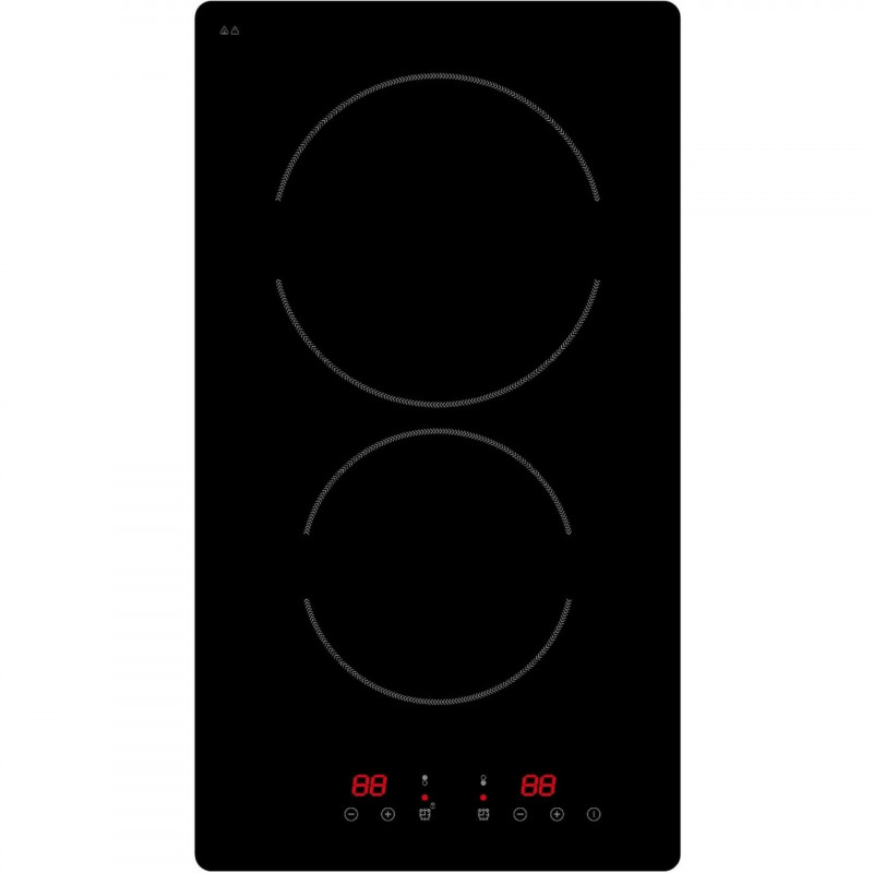 Plită ceramică Crown VCPK32.C, 3000W, Dublă, Timer 90 min, Negru