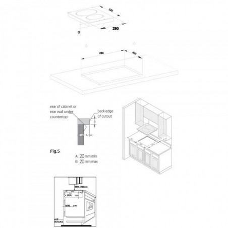 Plită ceramică Crown VCPK32.C, 3000W, Dublă, Timer 90 min, Negru