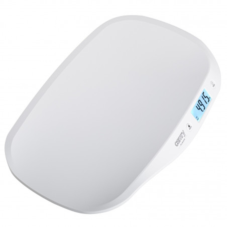 Cantar pentru bebelusi Camry CR 8185, Pana la 20 kg, Afisaj LCD, Functie HOLD, Tara, Auto-off, Alb