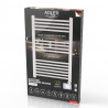 Calorifer pentru baie Adler AD 7824, 600W, 13 elementi, Panou de control LED, IP24, Alb