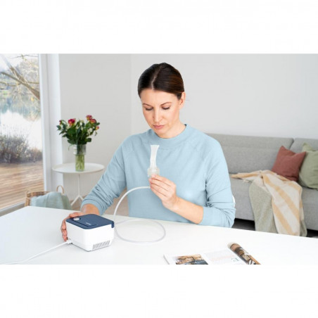 Compresor inhalator Beurer IH 16, 2,07 μm, 0,35 ml/min, 0,8 bar, 6 ml, alb