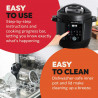 Instant Pot Plus 60 WiFi, 1000W, 5.7 l, 9 programe, control WiFi, ecran LCD, oțel inoxidabil, negru