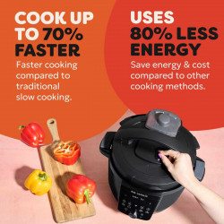 Instant Pot Plus 60 WiFi, 1000W, 5.7 l, 9 programe, control WiFi, ecran LCD, oțel inoxidabil, negru