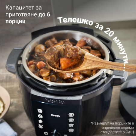 Multicooker Instant Pot Pro Max 60 WiFi, 1200W, 5.7 L, 10 programe, Nutriboost, control WiFi, afișaj LCD, oțel inoxidabil, negru