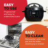 Multicooker Instant Pot Classic Mini 140800001, 800W, 3.8 l, 7 programe, Afisaj LCD, Otel inoxidabil, Negru
