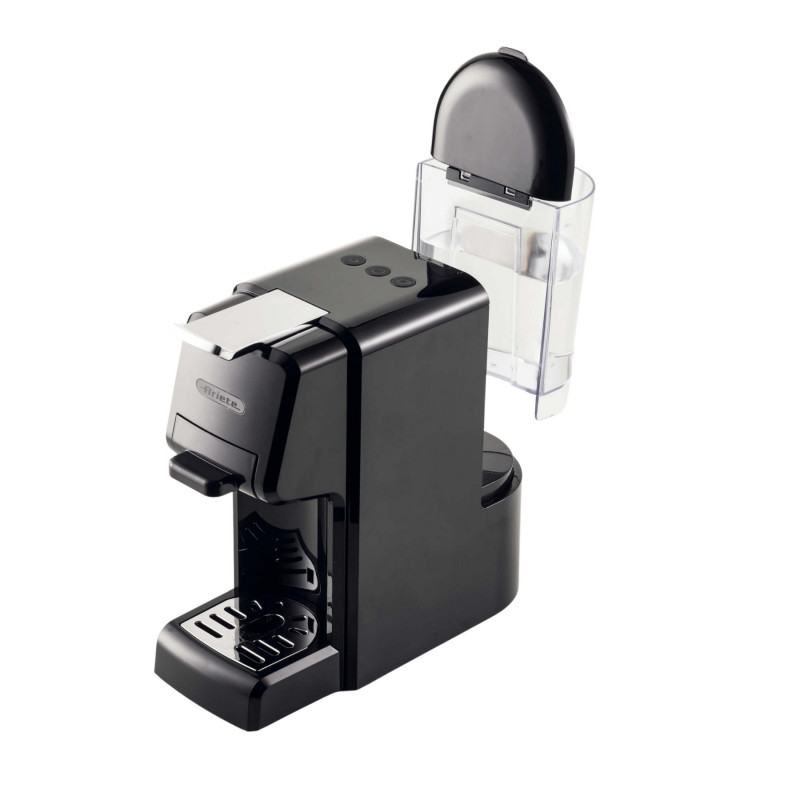Espressor pentru cafea macinata si capsule 4in1 Ariete 1304/11, 1350W, 19 bar, 0.7 l, Oprire automata, Bază reglabila, Negru