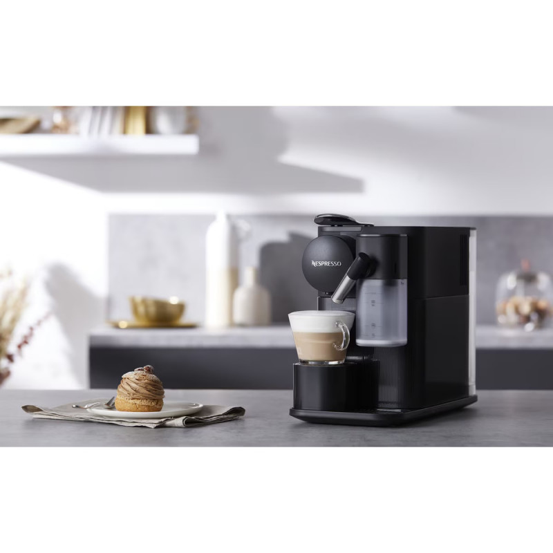 Espressor cu capsule DeLonghi EN510B, 1450W, 19 bar, 1 l, Nespresso, Auto shut-off, Negru