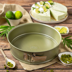 Tavă de copt Zenker 7451, rotundă, 24x7,5 cm, acoperire ILAG Maximizing Green, până la 180C, verde