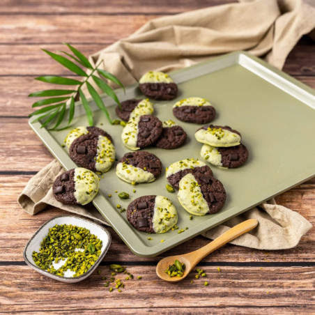 Tavа pentru copt Zenker 7457, 42x32 cm, Acoperire ILAG Maximizing Green, Pana la 180°C, Verde