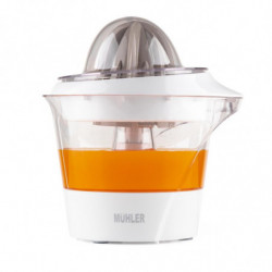 Presă pentru citrice Muhler MJ-2505, 25W, 0,5 l, mișcare bidirecțională, 2 conuri, alb
