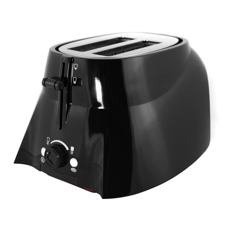 Prajitor de paine Uncanny Brands Darth Vader, 650W, Trepte reglabile, Sunete si lumini autentice Star Wars, Negru