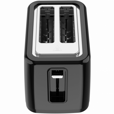 Prăjitor de pâine AENO ATS0002B, 930 W, 7 trepte, comandă tactilă, temporizator invers, protecție împotriva blocării, silențios, negru