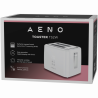 Prăjitor de pâine AENO ATS0002W, 930 W, 7 trepte, comandă tactilă, temporizator invers, protecție împotriva blocării, silențios, alb