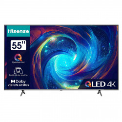 TV Hisense 55E77KQ Pro, 55", 139cm, UHD-4K 3840x2160, Clasa G, 144 hz VRR, VIDAA, Wi-Fi, Negru