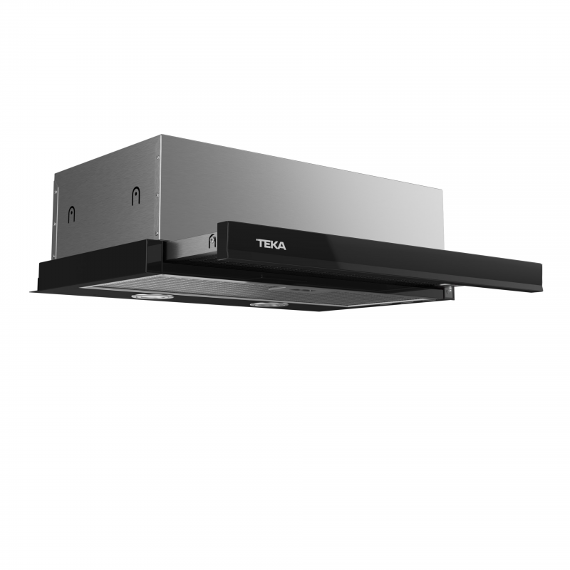 Hota încorporată Teka CNL 6415, 113W, Clasa A, 60 cm, 3 trepte, Telescopic, Supapă antiretur, Control electric, LED, Negru