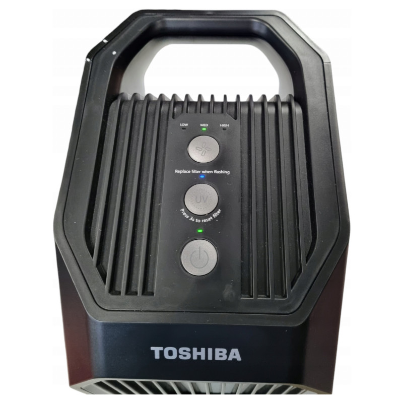 Purificator de aer Toshiba CAF-Z45FR, 20 m², 54 W, 228 m³/h, 3 moduri, Ionizare, HEPA, 32 dB, Negru