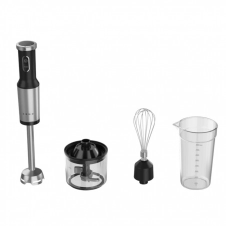 Blender, tocător și mixer 3 în 1 AENO AHB0004B, 1200 W, 0,5 l, 18 viteze, funcție Turbo, motor DC, negru/inoxidabil