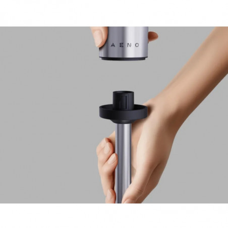 Blender, tocător și mixer 3 în 1 AENO AHB0004B, 1200 W, 0,5 l, 18 viteze, funcție Turbo, motor DC, negru/inoxidabil