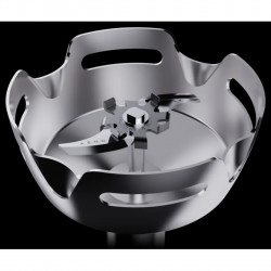 Blender, tocător și mixer 3 în 1 AENO AHB0004B, 1200 W, 0,5 l, 18 viteze, funcție Turbo, motor DC, negru/inoxidabil