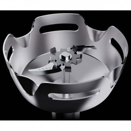 Blender, tocător și mixer 3 în 1 AENO AHB0004B, 1200 W, 0,5 l, 18 viteze, funcție Turbo, motor DC, negru/inoxidabil