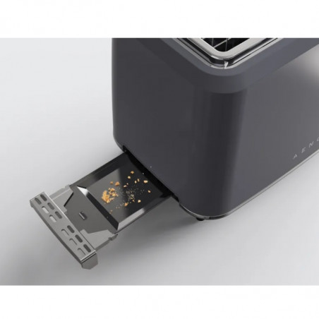 Prajitor de paine AENO ATS0001G, 930W, 7 trepte, Control tactil, Timer invers, Protectie blocare felie, Silentios, Gri