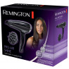 Uscator de par Remington D5215 Pro Air Shine, 2300W, 2 viteze, 3 trepte, Sistem ionic, 85 km/h, Grila ceramica, Negru